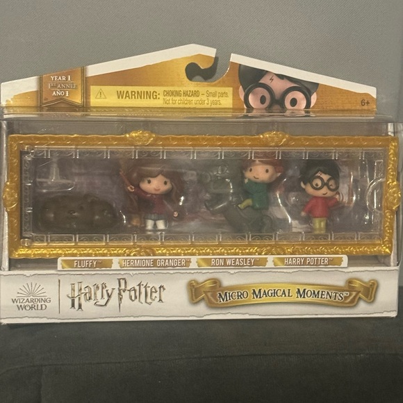 Harry Potter Micro Magical Moments Fluffy Ron Hermione Year 1 Wizarding World - Picture 2 of 3